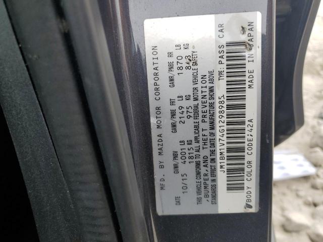 2016 MAZDA 3 TOURING JM1BM1V74G1298985