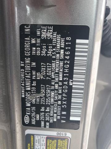 2017 KIA SORENTO LX - 5XYPGDA31HG246118