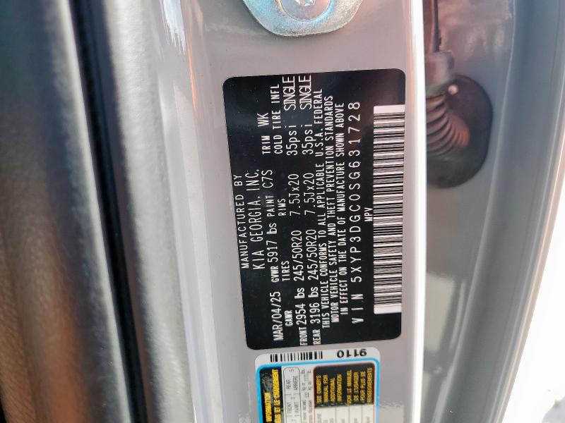 2025 KIA TELLURIDE 5XYP3DGC0SG631728