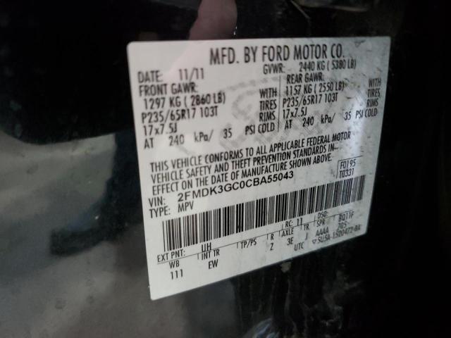 2012 FORD EDGE SE #3266934037