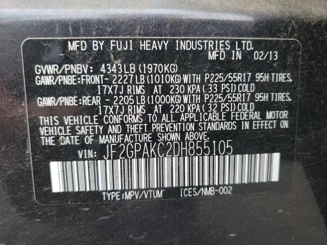2013 SUBARU XV CROSSTR - JF2GPAKC2DH855105