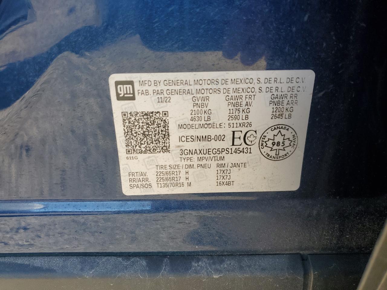 CHEVROLET EQUINOX LT