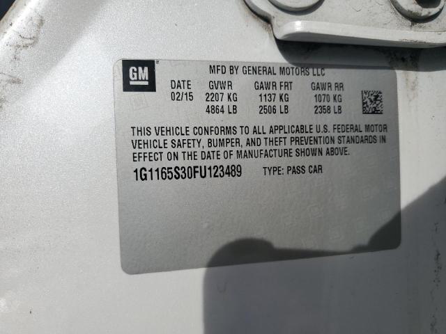 2015 CHEVROLET IMPALA LTZ 1G1165S30FU123489
