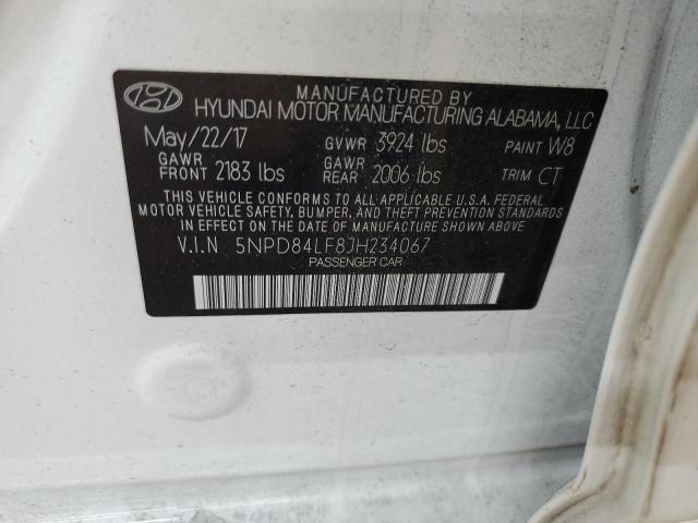 2018 HYUNDAI ELANTRA SEL - 5NPD84LF8JH234067