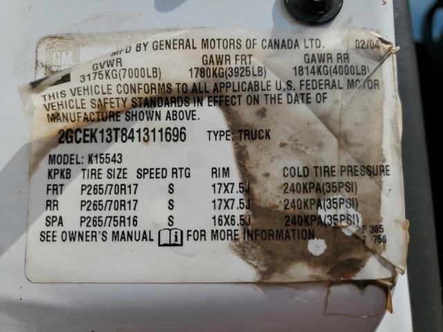 2004 CHEVROLET SILVERADO #3292514700