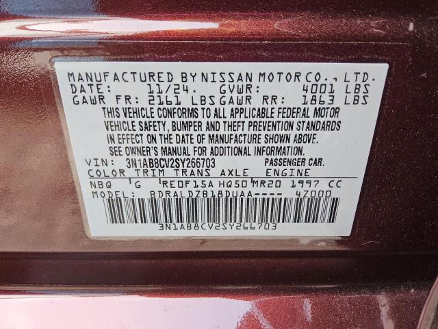 2025 NISSAN SENTRA SV 3N1AB8CV2SY266703