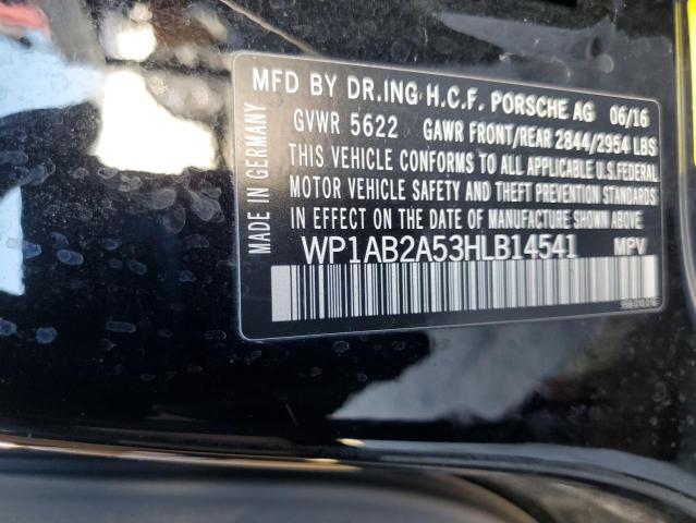 2017 PORSCHE MACAN S WP1AB2A53HLB14541