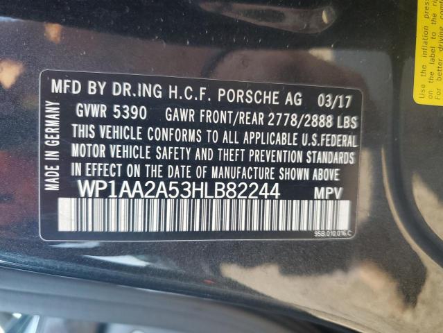 2017 PORSCHE MACAN WP1AA2A53HLB82244