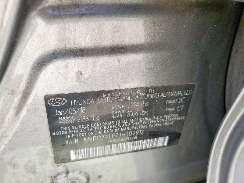 2018 HYUNDAI ELANTRA SE - 5NPD74LF7JH309912