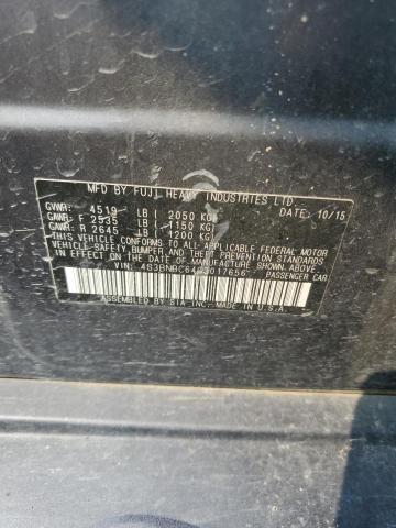 2016 SUBARU LEGACY 2.5 4S3BNBC64G3017656