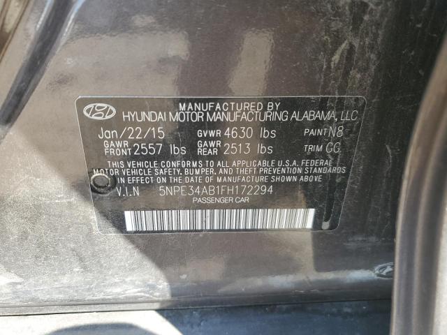 2015 HYUNDAI SONATA SPO 5NPE34AB1FH172294