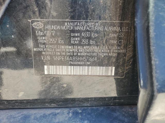 2017 HYUNDAI SONATA SPO 5NPE34AB5HH571664