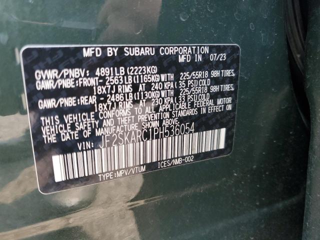 2023 SUBARU FORESTER TOURING JF2SKARC1PH536054