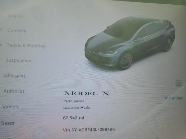 2020 TESLA MODEL X - 5YJXCBE43LF298496