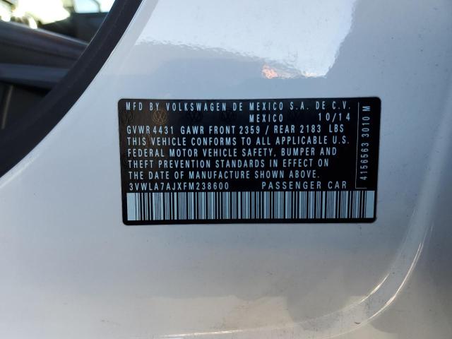 2015 VOLKSWAGEN JETTA TDI - 3VWLA7AJXFM238600