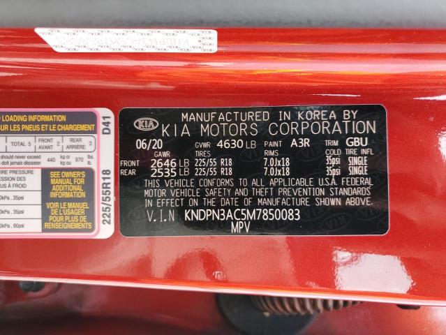 2021 KIA SPORTAGE E KNDPN3AC5M7850083