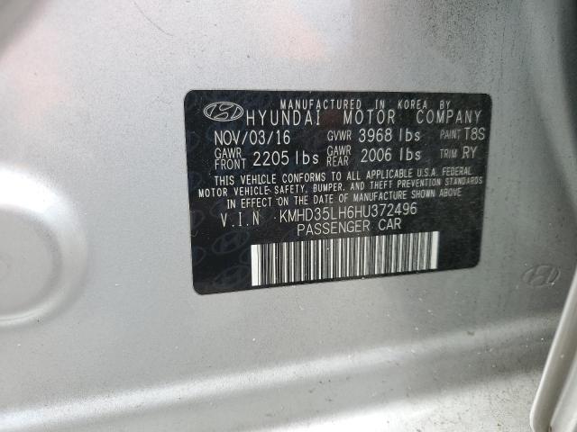 2017 HYUNDAI ELANTRA GT KMHD35LH6HU372496