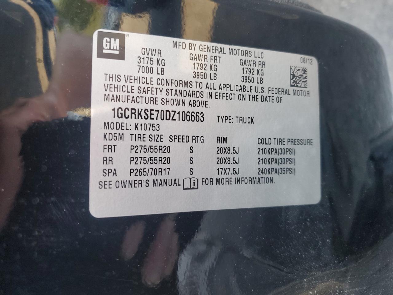 Lot #3231672194 2013 CHEV SILVERADO K1500 LT