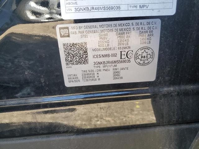 2021 CHEVROLET BLAZER 3LT #3296290504