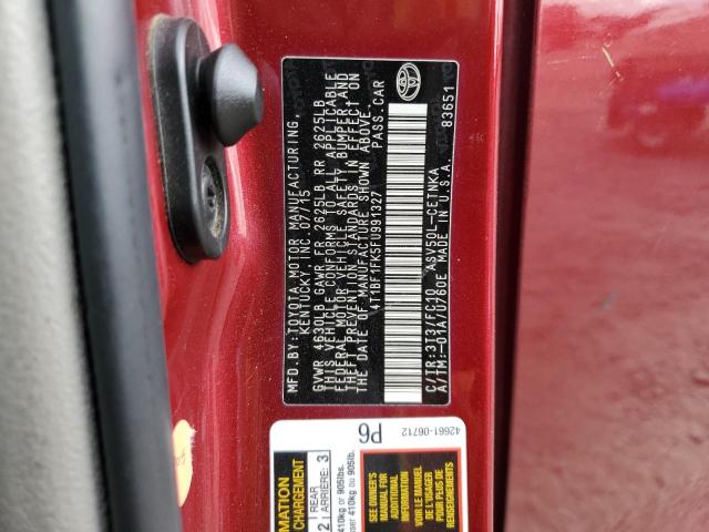 2015 TOYOTA CAMRY LE 4T1BF1FK5FU991327