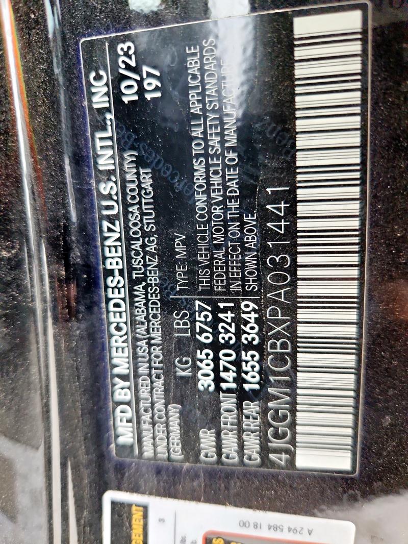 2023 MERCEDES-BENZ EQE SUV 350 4MATIC 4JGGM1CBXPA031441