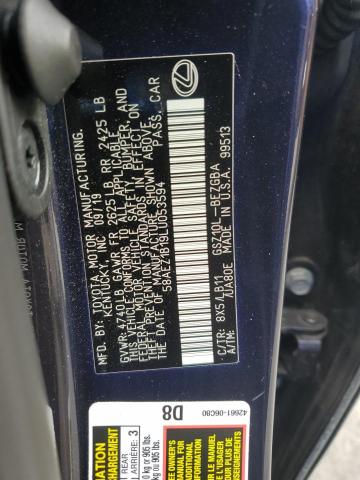 2020 LEXUS ES 350 LUX 58AEZ1B19LU053594