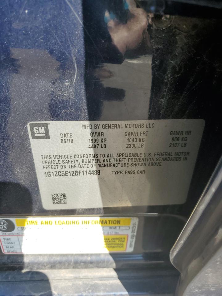 Lot #3315985113 2011 CHEVROLET MALIBU 1LT