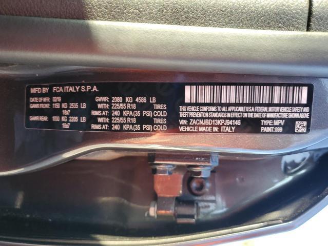 2019 JEEP RENEGADE L ZACNJBD13KPJ94146