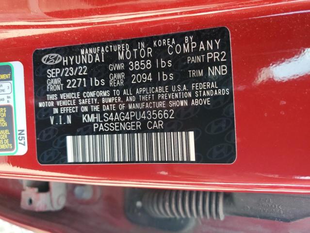 2023 HYUNDAI ELANTRA SEL KMHLS4AG4PU435662
