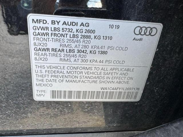 2020 AUDI SQ5 PRESTI WA1C4AFY1L2037176