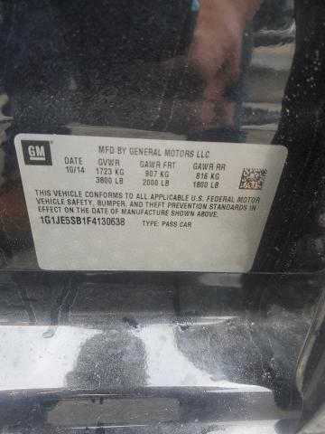 2015 CHEVROLET SONIC LTZ 1G1JE5SB1F4130638