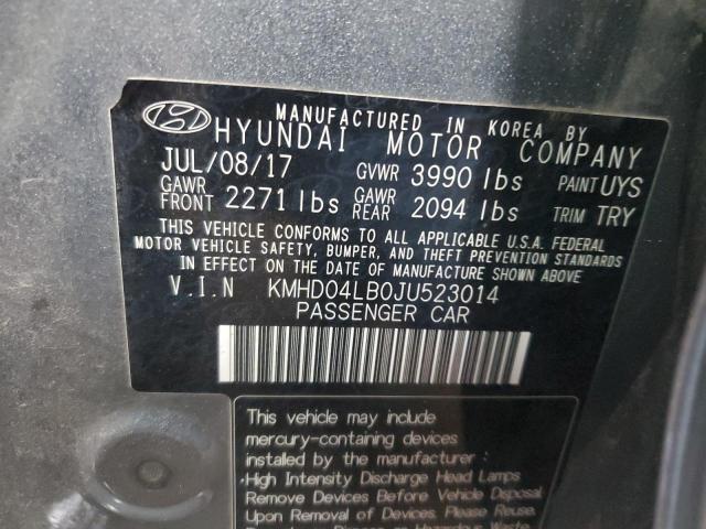 2018 HYUNDAI ELANTRA SP KMHD04LB0JU523014