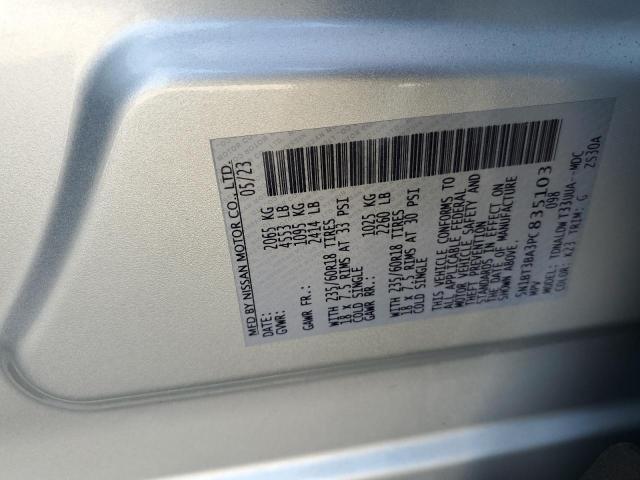 2023 NISSAN ROGUE SV 5N1BT3BA3PC835103