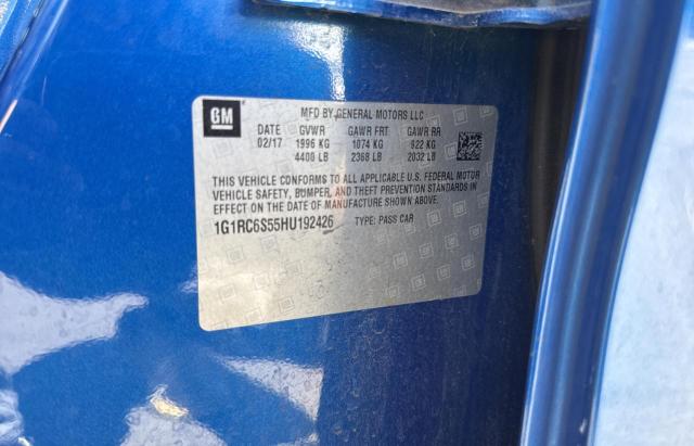 2017 CHEVROLET VOLT LT 1G1RC6S55HU192426