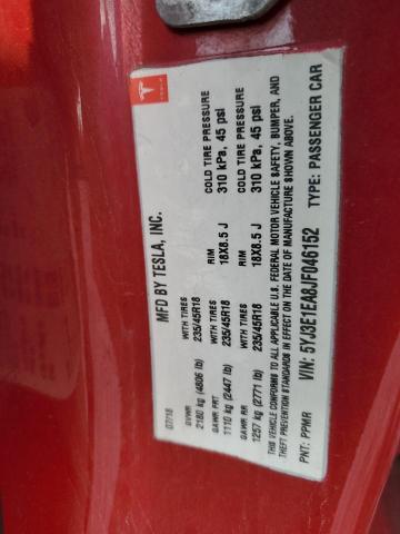 2018 TESLA MODEL 3 5YJ3E1EA8JF046152