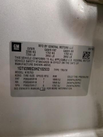 2017 GMC 1500 1GTV2MEC9HZ102933
