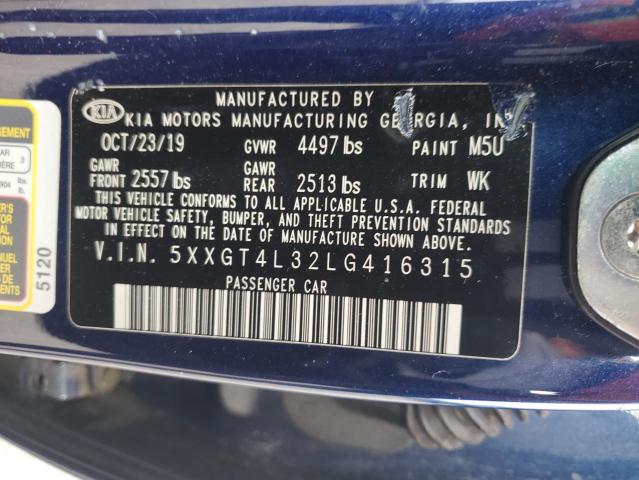 2020 KIA OPTIMA LX 5XXGT4L32LG416315