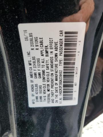 2016 HONDA ACCORD LX 1HGCR2F39GA238452