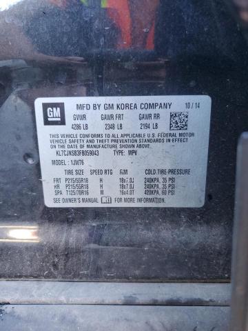 2015 CHEVROLET TRAX LTZ KL7CJNSB3FB059043