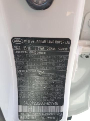 2016 LAND ROVER DISCOVERY SPORT SE - SALCP2BG8GH622946
