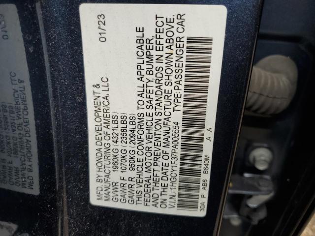 2023 HONDA ACCORD EX - 1HGCY1F37PA005554