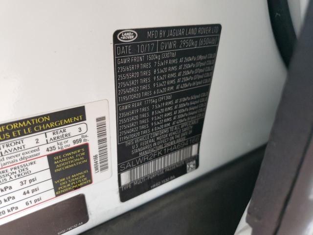 2017 LAND ROVER RANGE ROVE - SALWR2FK1HA694166