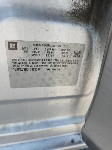 2015 CHEVROLET CRUZE LT #3296259415