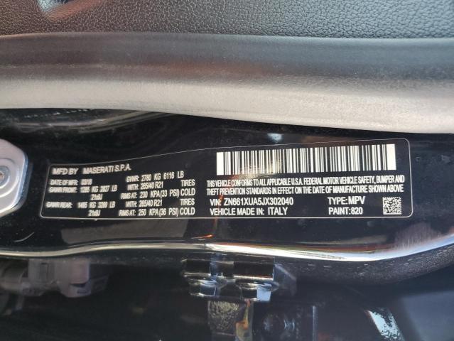 2018 MASERATI LEVANTE ZN661XUA5JX302040