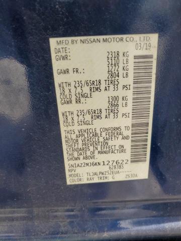 2019 NISSAN MURANO S 5N1AZ2MJ6KN127622