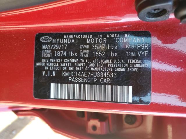 2017 HYUNDAI ACCENT SE KMHCT4AE7HU334533