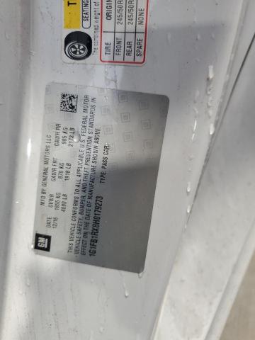 2017 CHEVROLET CAMARO LT 1G1FB1RX8H0179273
