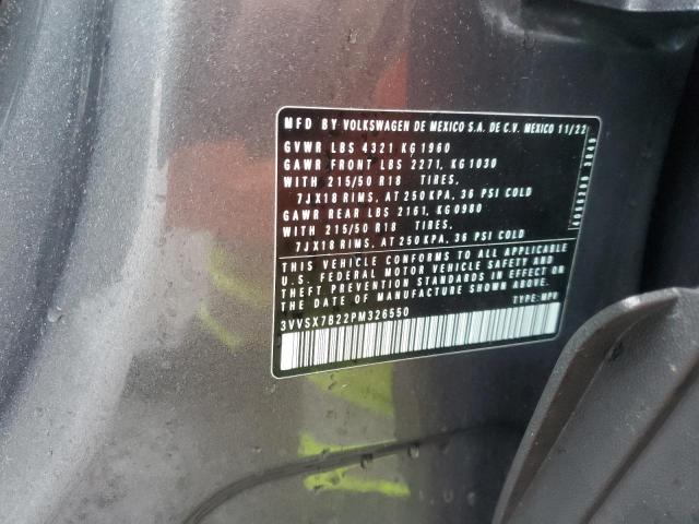 2023 VOLKSWAGEN TAOS SE - 3VVSX7B22PM326550