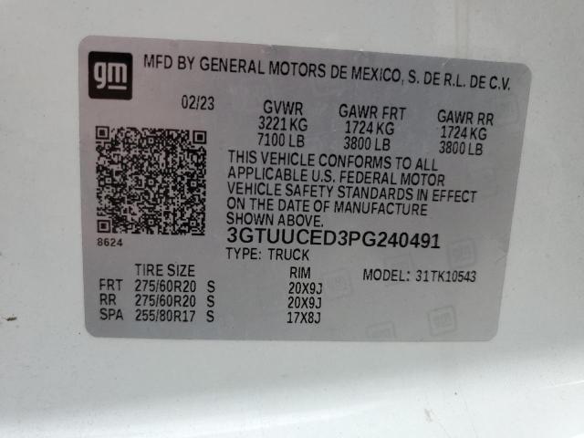 2023 GMC SIERRA K15 3GTUUCED3PG240491