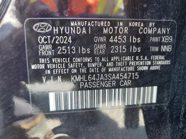 2025 HYUNDAI SONATA SEL KMHL64JA3SA454715